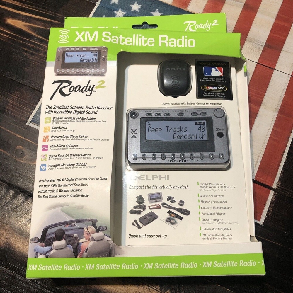 Delphi Roady 2 Complete XM Satellite Radio for Any Vehicle- New